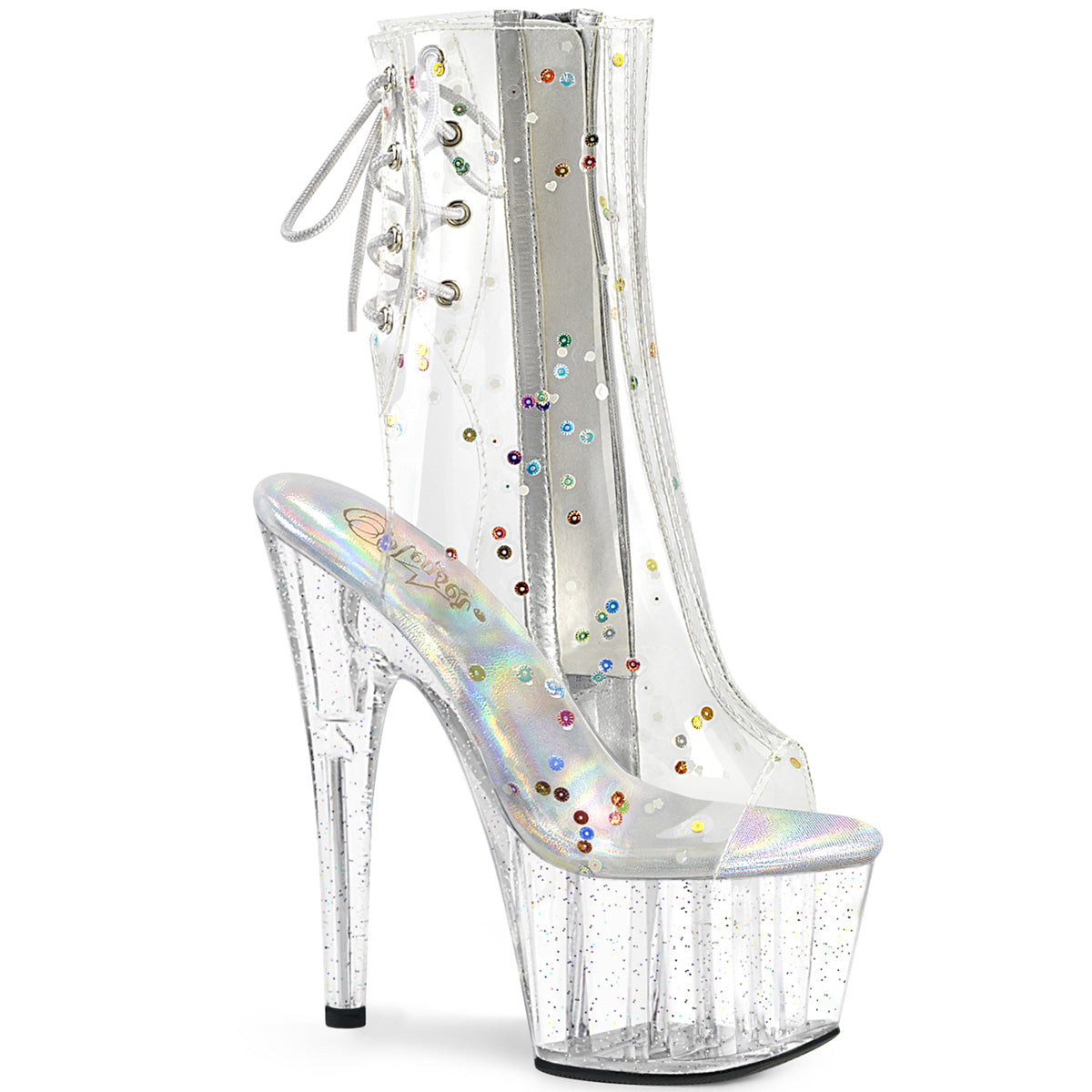 Pleaser Stiefeletten ADORE-1018C-2 CLR TPU / CLR