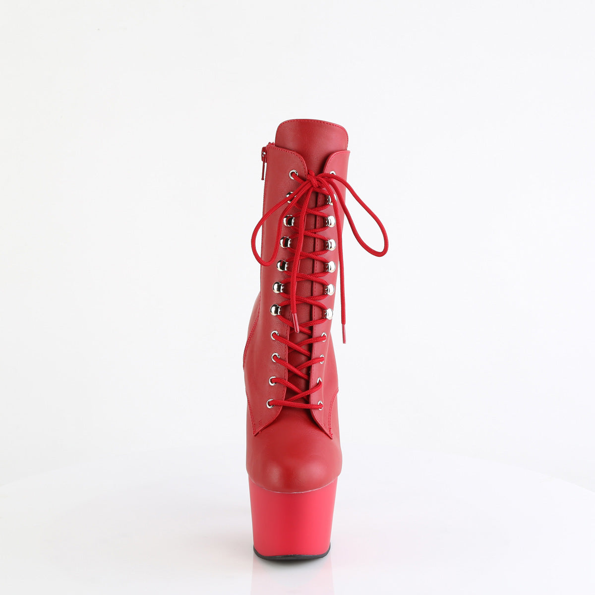 Pleaser ADORE-1020 rotes Kunstleder/rote Matte