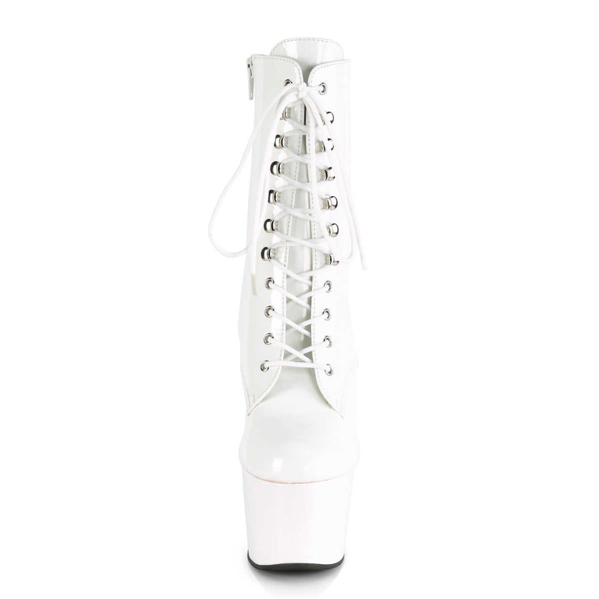 Pleaser Damen Knöchelstiefel ADORE-1020 WHT PAT / WHT