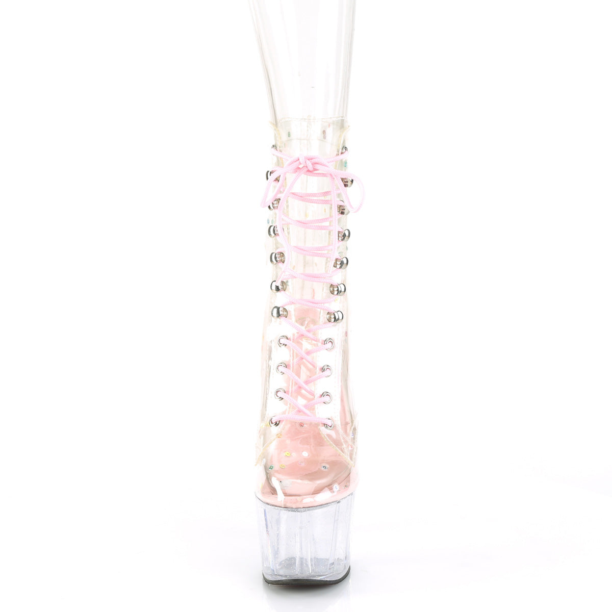 Pleaser Stiefeletten ADORE-1020c-2 CLR TPU-B. Pink / clr.
