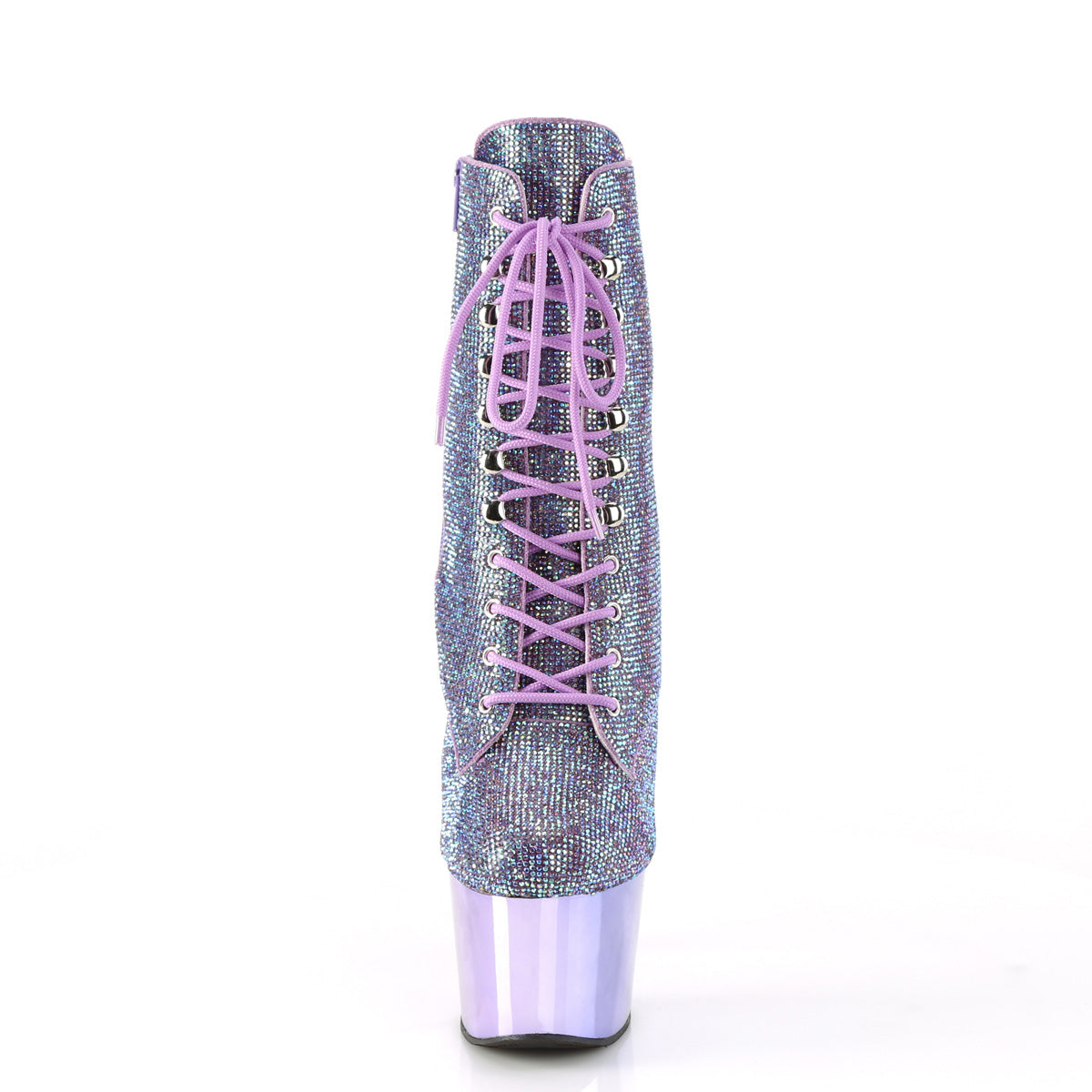 Pleaser Stiefeletten ADORE-1020CHRS Lavender Multi Rs / Lavendel Chrome
