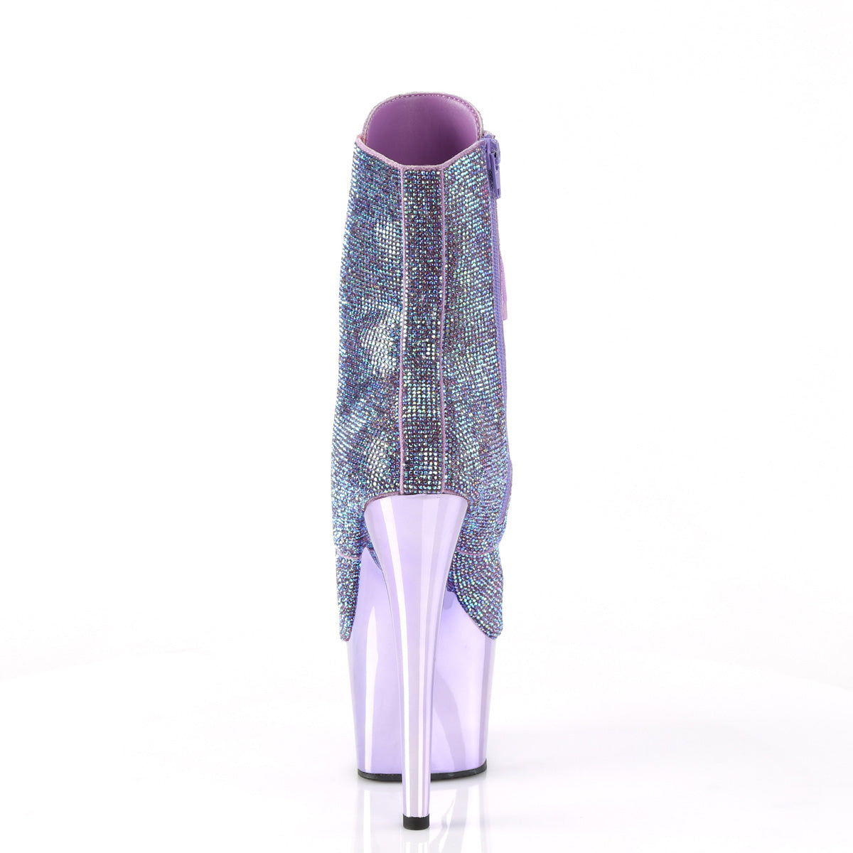 Pleaser Stiefeletten ADORE-1020CHRS Lavender Multi Rs / Lavendel Chrome