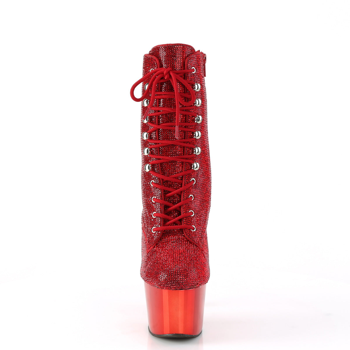 Pleaser Stiefeletten ADORE-1020CHRS Red Rs / Red Chrome