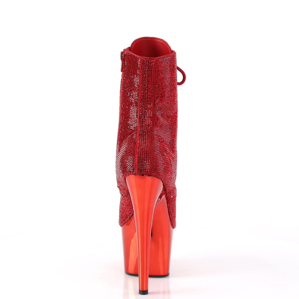 Pleaser Stiefeletten ADORE-1020CHRS Red Rs / Red Chrome