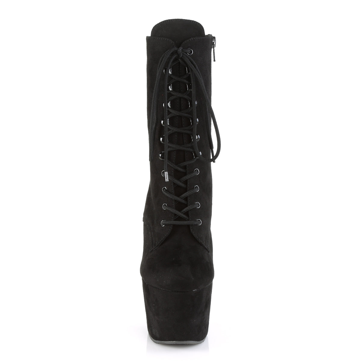 Pleaser Damen Knöchelstiefel ADORE-1020FS BLK Faux Wildleder / BLK Faux Wildleder