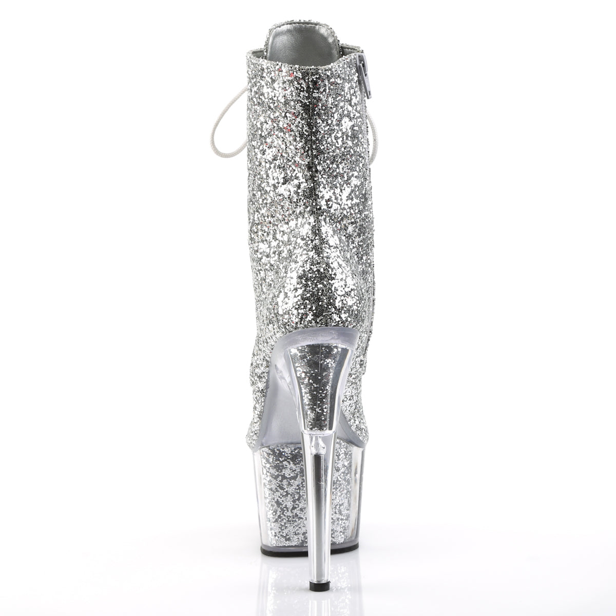 Pleaser Damen Knöchelstiefel ADORE-1020g SLV Glitter / SLV Glitter