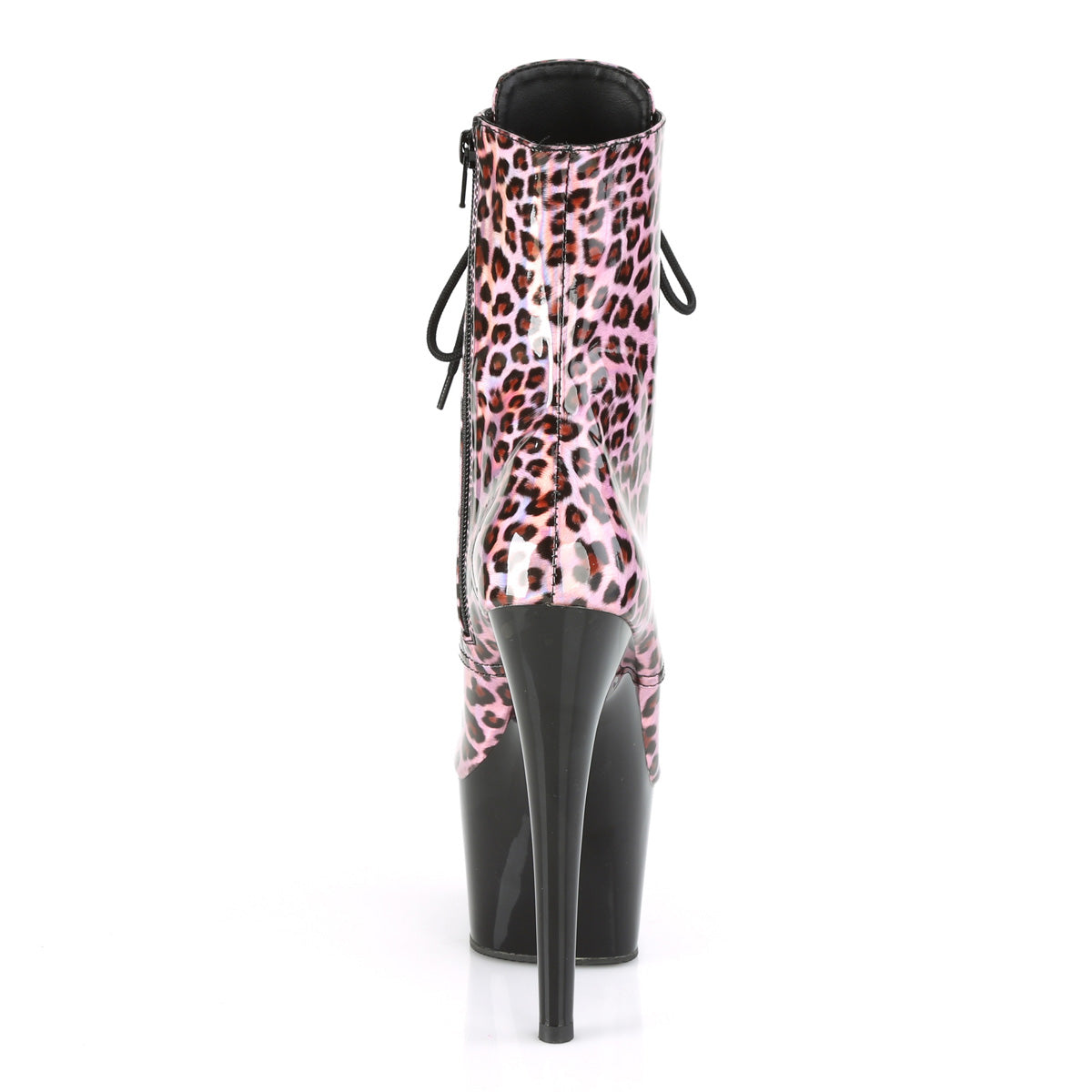 Pleaser Damen Knöchelstiefel ADORE-1020LP Pink Hologram / BLK