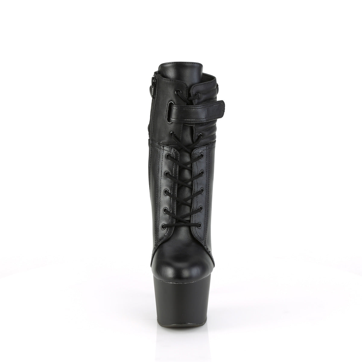 Pleaser Stiefeletten ADORE-1020 Beutel BLK Faux Leder / Schwarz Matte