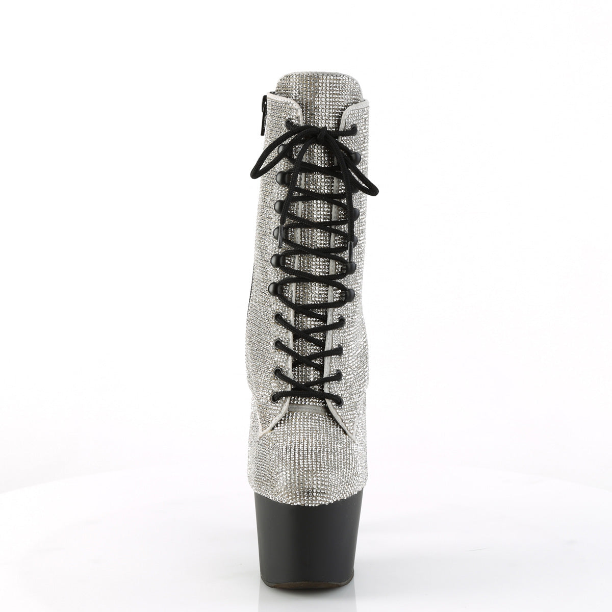 Pleaser Ankle Boots ADORE-1020RS Slv RS/Black Matte