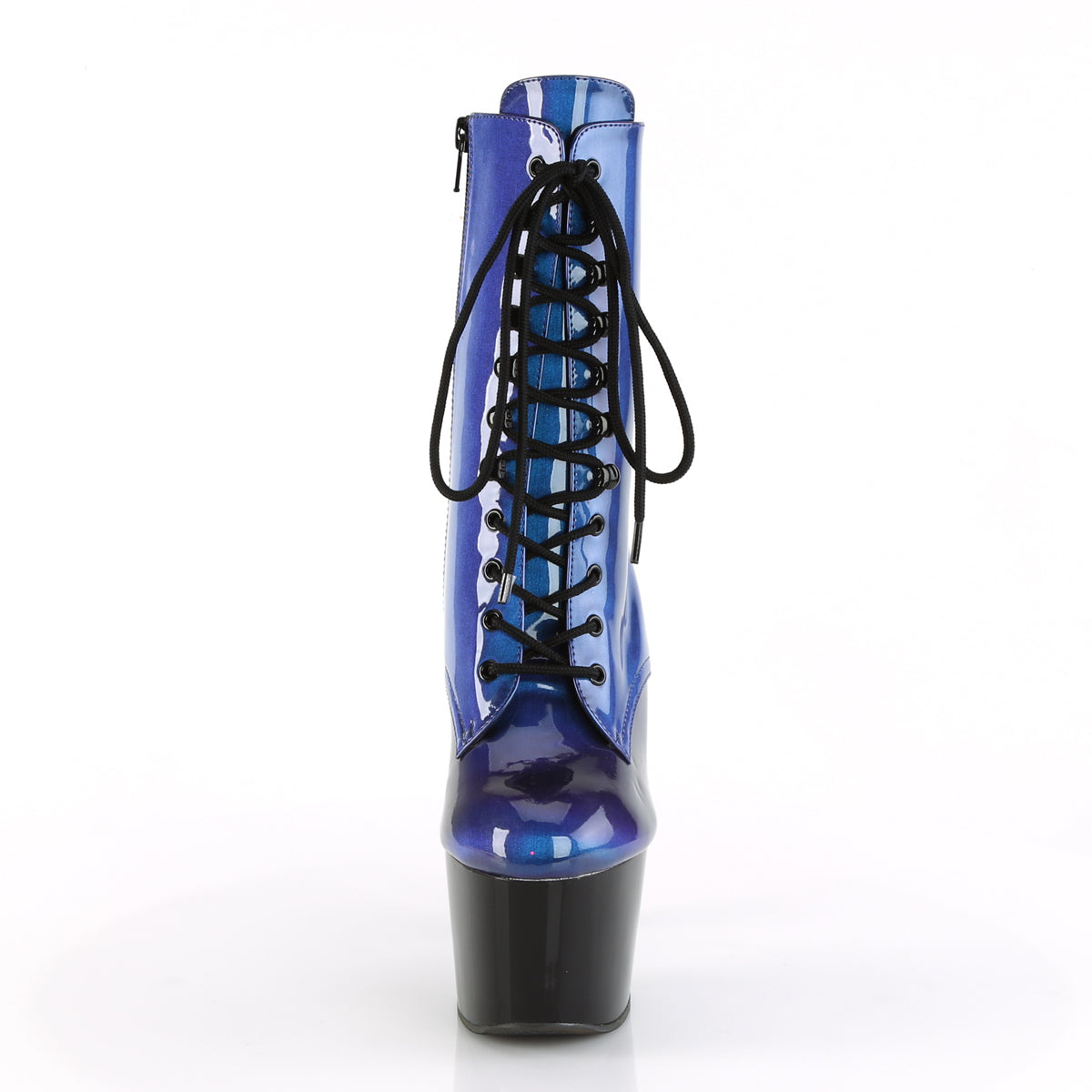 Pleaser Damen Knöchelstiefel ADORE-1020SHG Blue-Purple / BLK