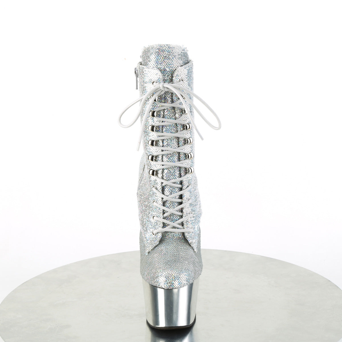 Pleaser ADORE-1020 SQ-02 SLV-Holo-Pailletten/SLV-Chrom