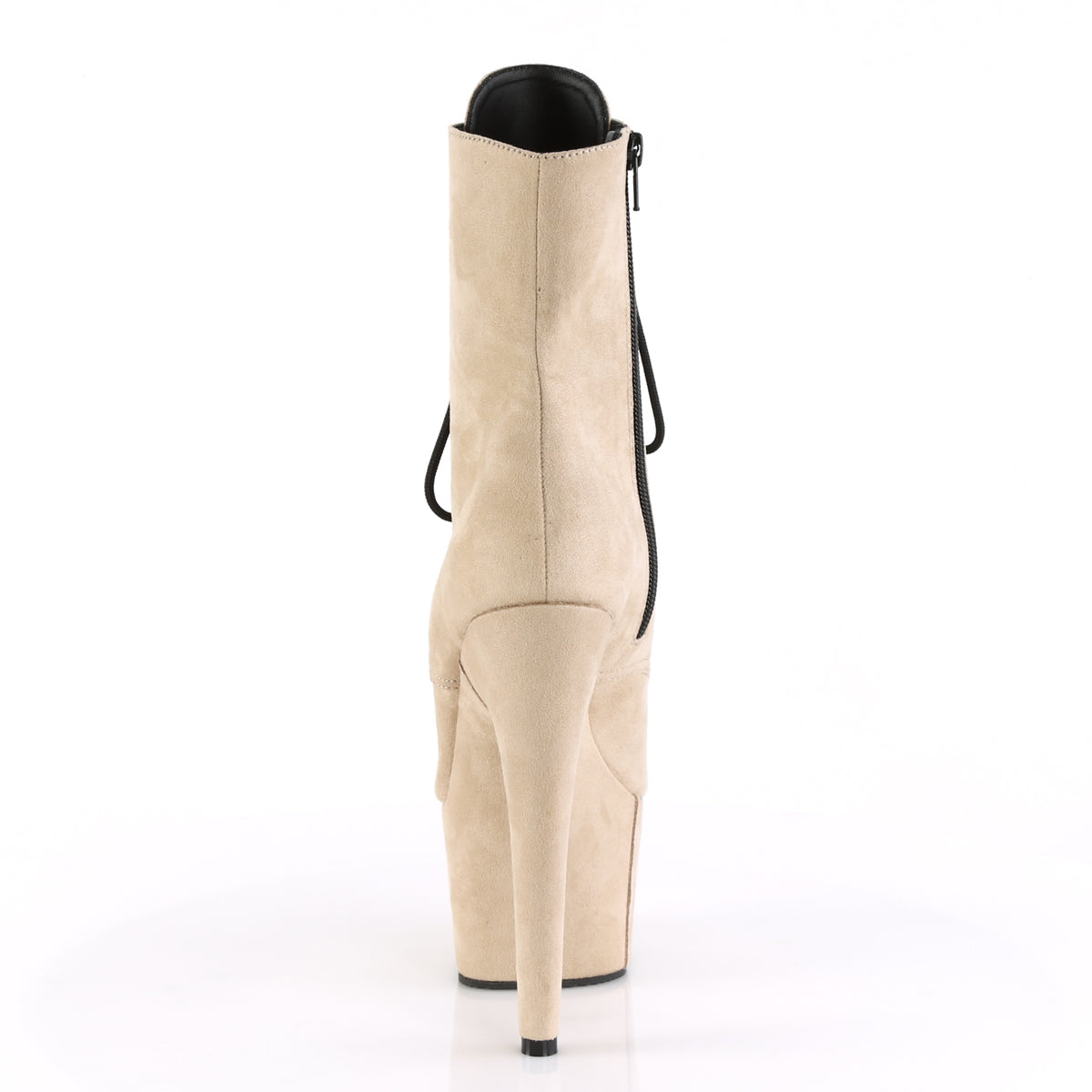 Pleaser Damen Knöchelstiefel ADORE-1021FS Beige Faux Wildleder / Beige Faux Wildleder