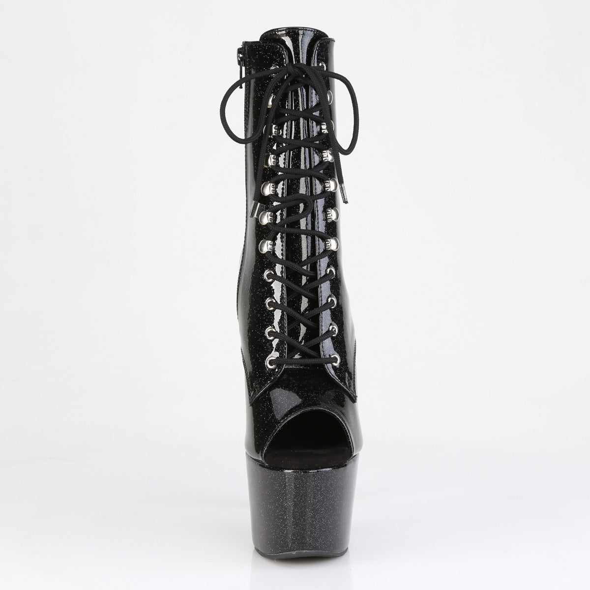 Pleaser Women's Platform Shoes ADORE-1021GP Blk Glitter Pat/M