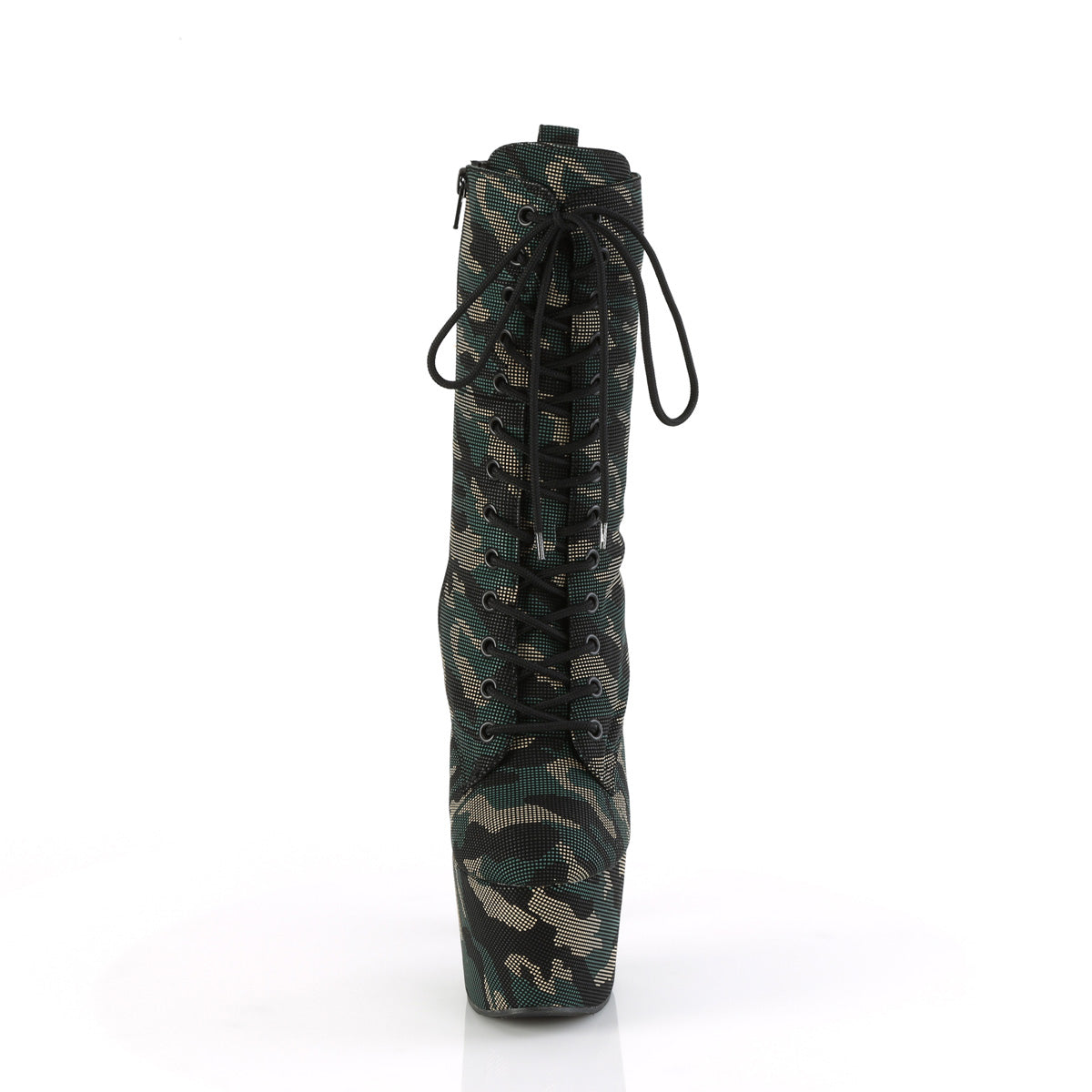 Pleaser ADORE-1040CMD Grüne Camo Faux Leder/Grün Camo Faux Leder