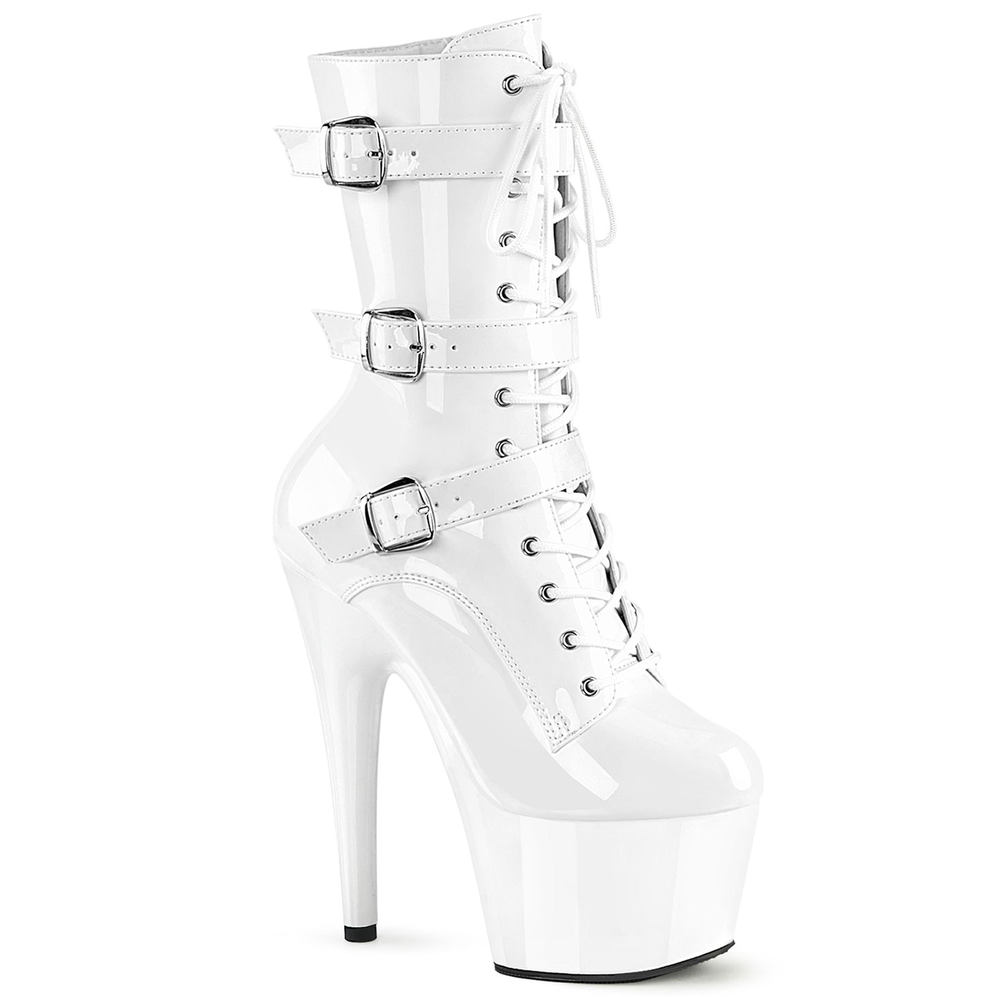 Pleaser ADORE-1043 WHT PAT/WHT PAT