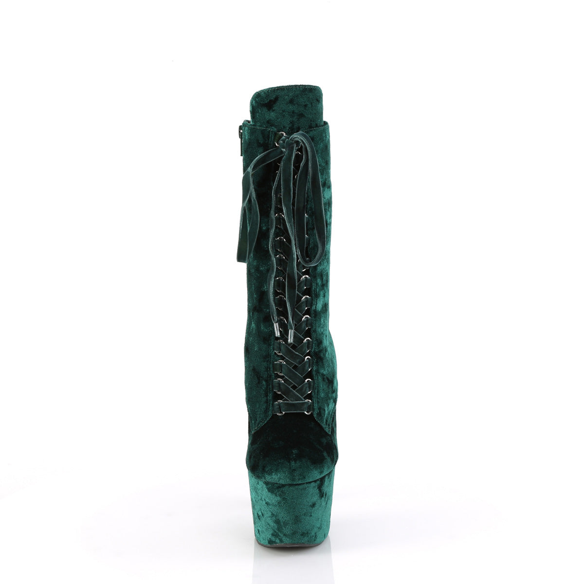 Pleaser Stiefeletten ADORE-1045 VEVVE Emerald Green Velvet/Emerald Green Velvet