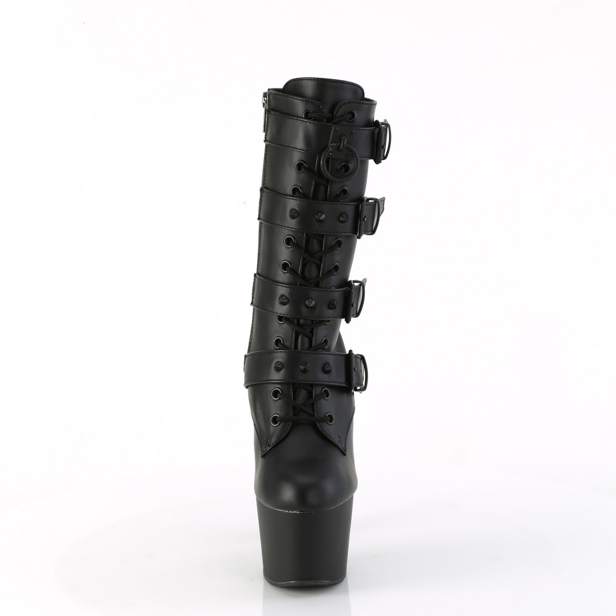 Pleaser ADORE-1046 Blk Faux Leather/Blk Matte
