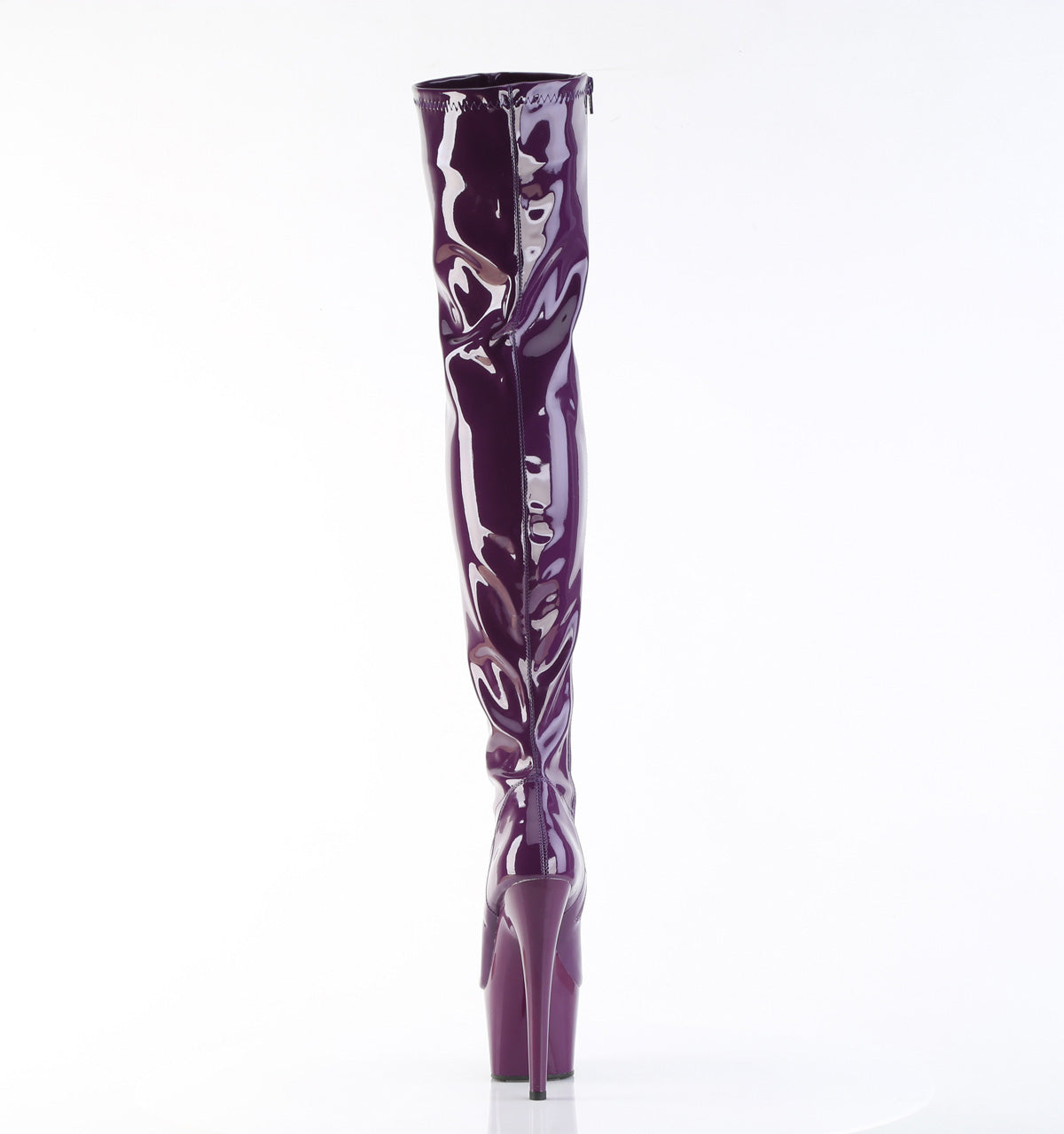 Pleaser Women's Platform Shoes ADORE-3000 Purple Str. Pat/Purple