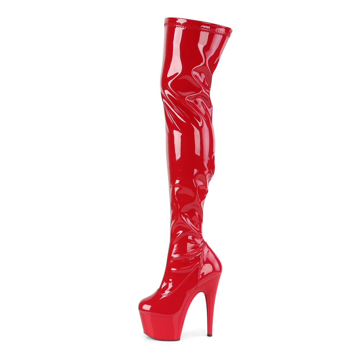Pleaser Womens Boots. ADORE-3000 Red Str Pat / rot