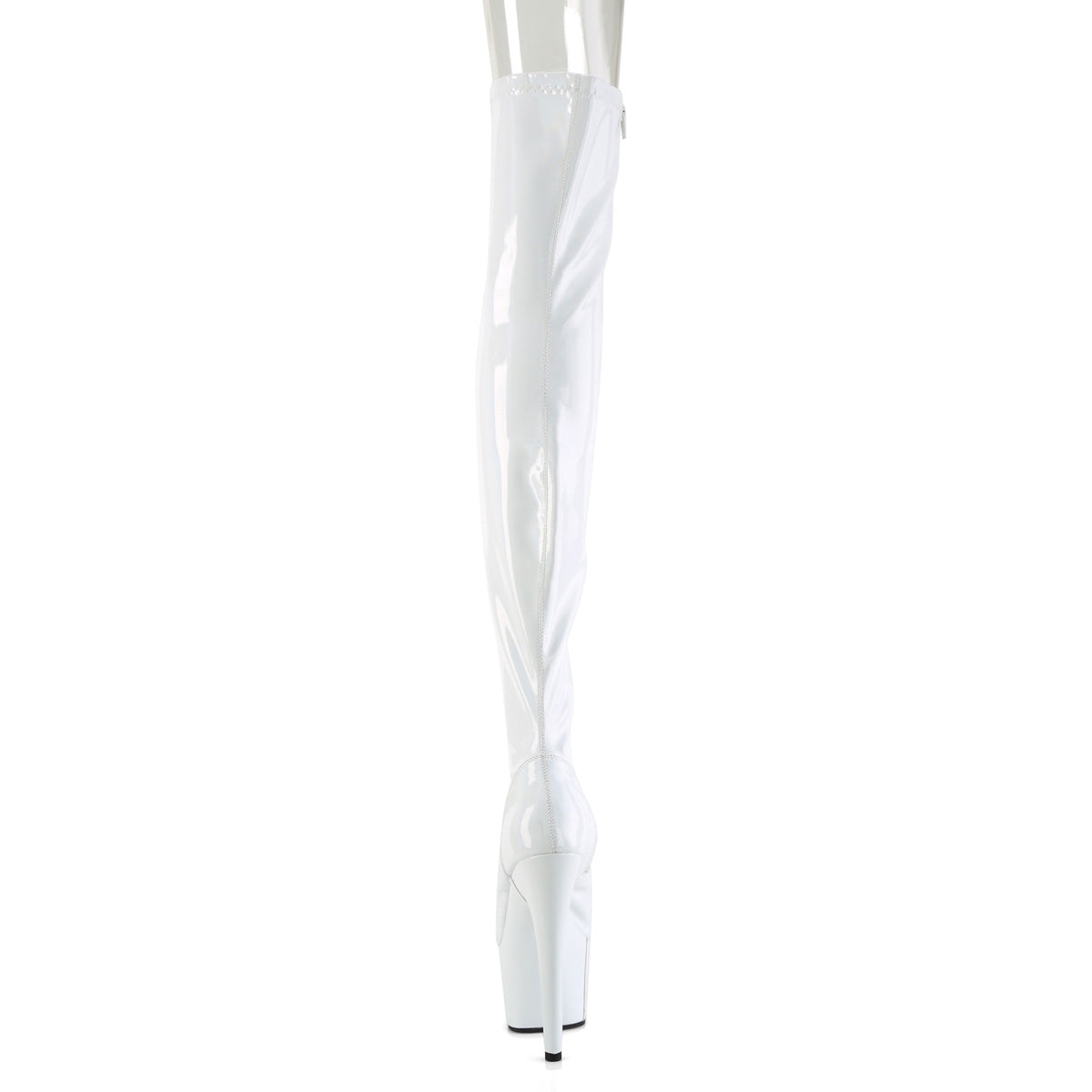 Pleaser ADORE-3011HWR Wht Str. Holo/Wht Holo