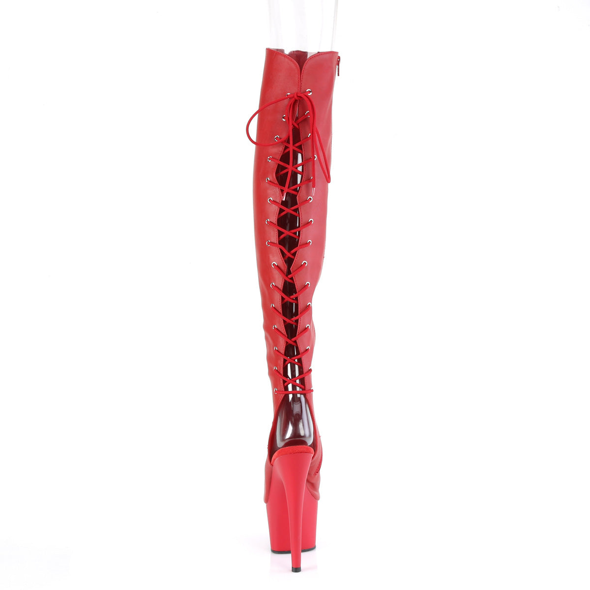 Pleaser ADORE-3019 rotes Kunstleder/rote Matte