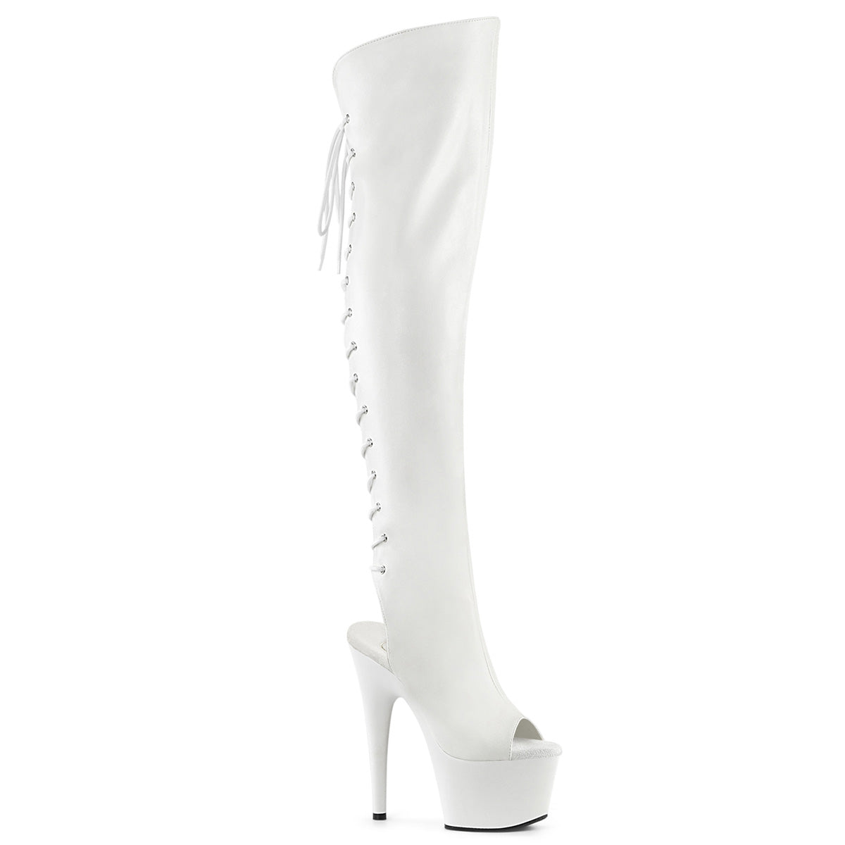 Pleaser ADORE-3019 WHT Kunstleder/WHT Matte