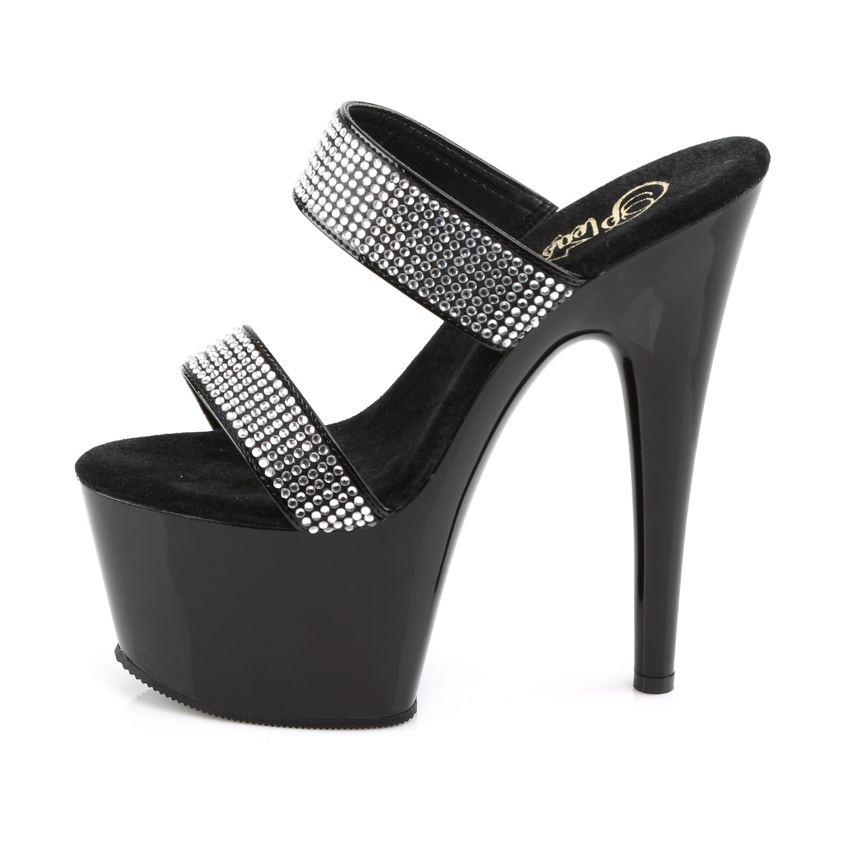 Pleaser Damen Sandalen ADORE-702-2 BLK / BLK