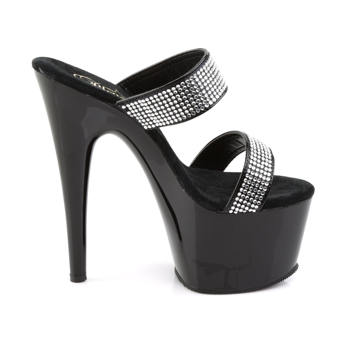 Pleaser Damen Sandalen ADORE-702-2 BLK / BLK