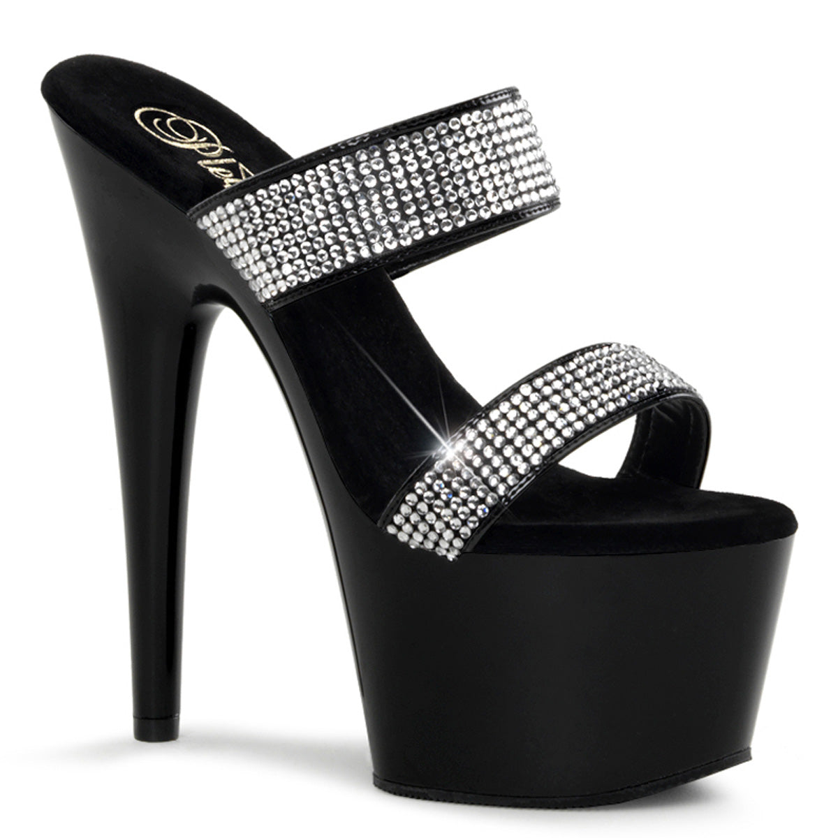 Pleaser Damen Sandalen ADORE-702-2 BLK / BLK