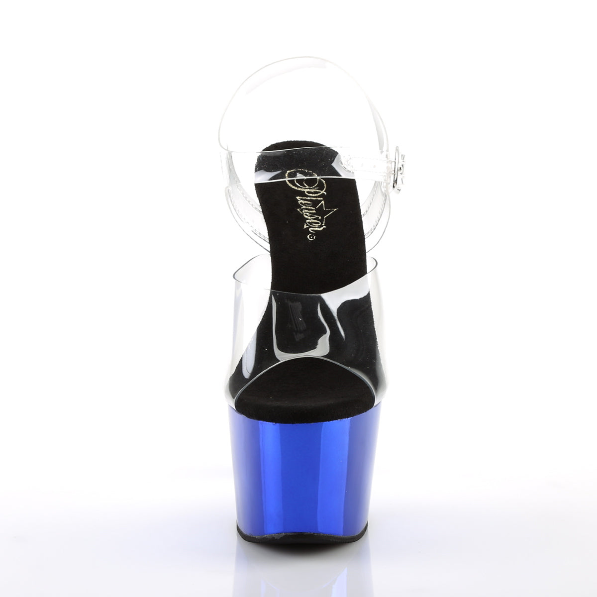 Pleaser Damen Sandalen ADORE-708 CLR / Blue Chrome