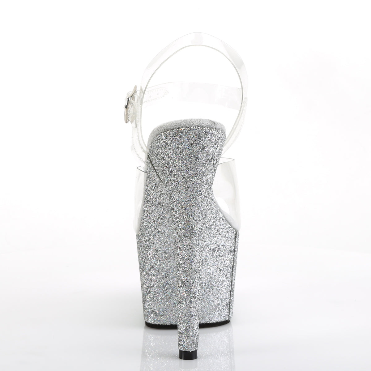 Pleaser Damen Sandalen ADORE-708HMG CLR / SLV Multi Glitter
