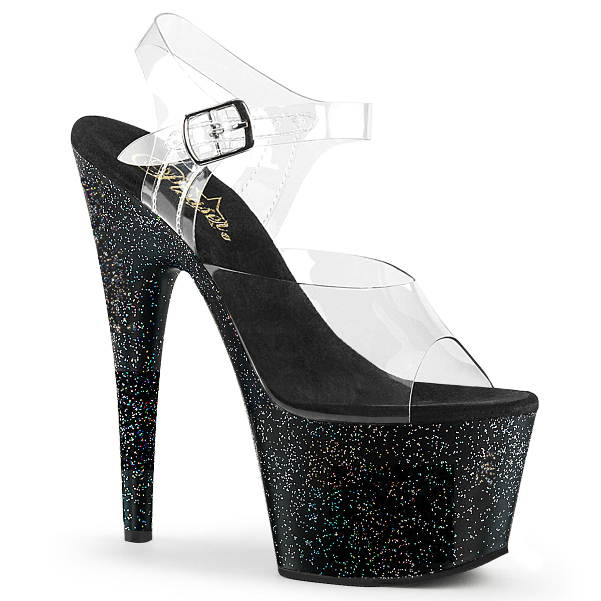 Pleaser Damen Sandalen ADORE-708mg CLR / BLK