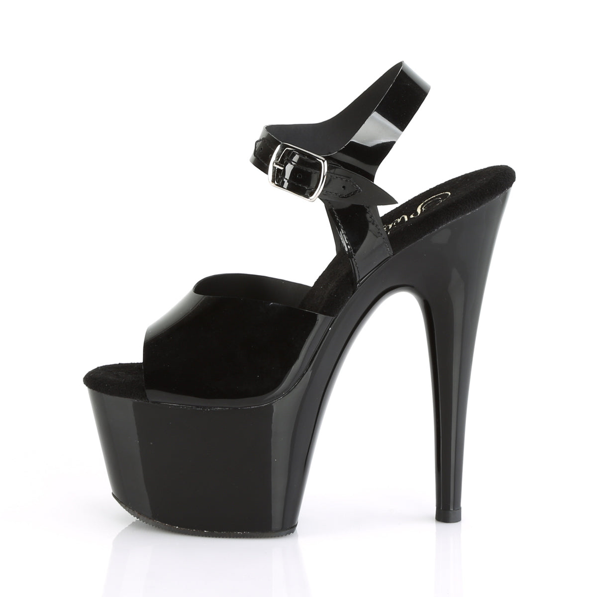 Pleaser Damen Sandalen ADORE-708n BLK (GELLY-LIFE) TPU / BLK