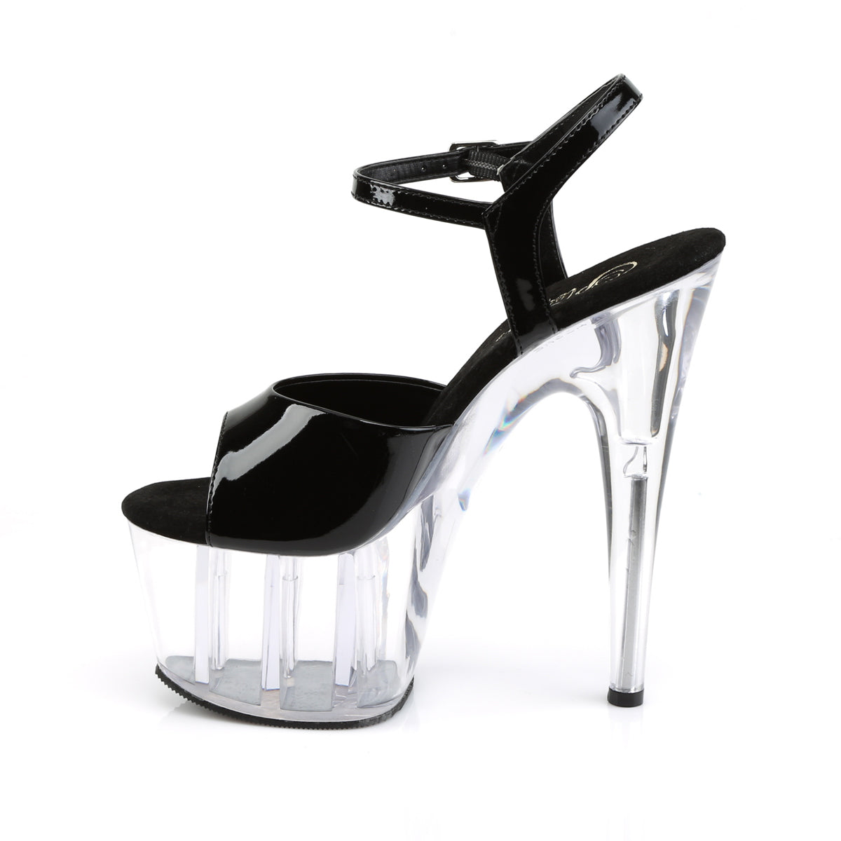 Pleaser Damen Sandalen ADORE-709 blk pat / clr