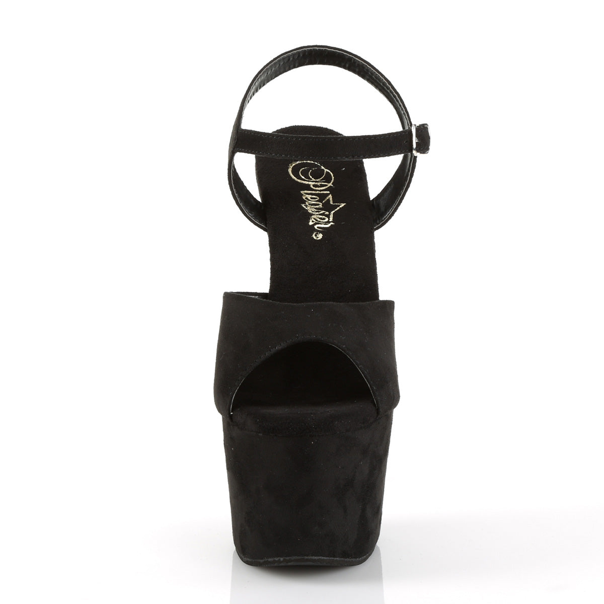 Pleaser Damen Sandalen ADORE-709FS BLK Faux Wildleder / BLK Faux Wildleder