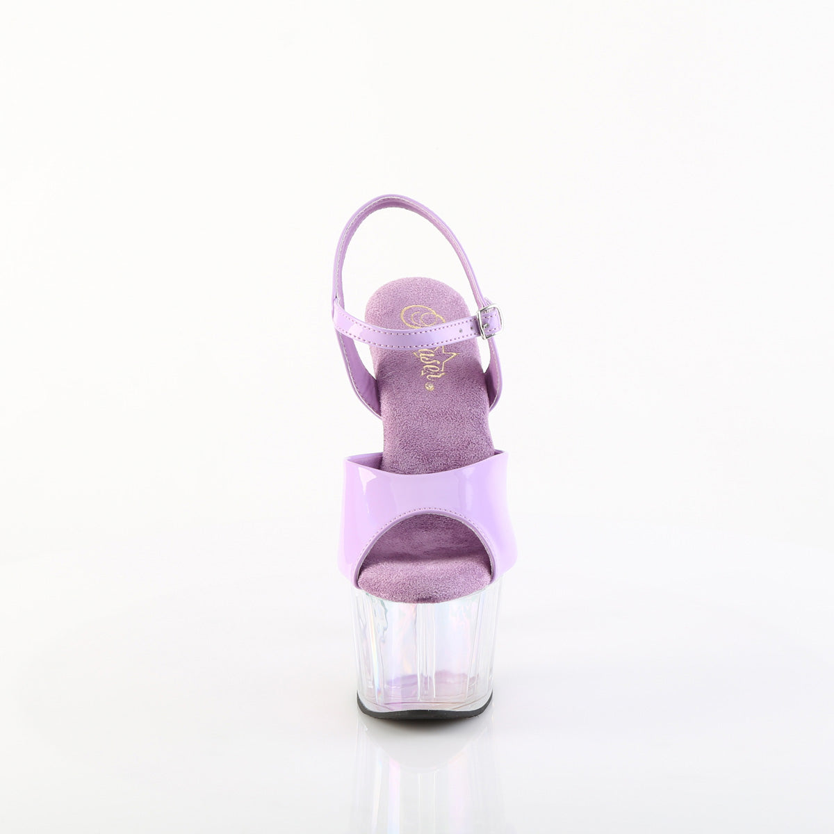 Pleaser Women's Platform Shoes ADORE-709HT Lavender Holo/Holo Tinted