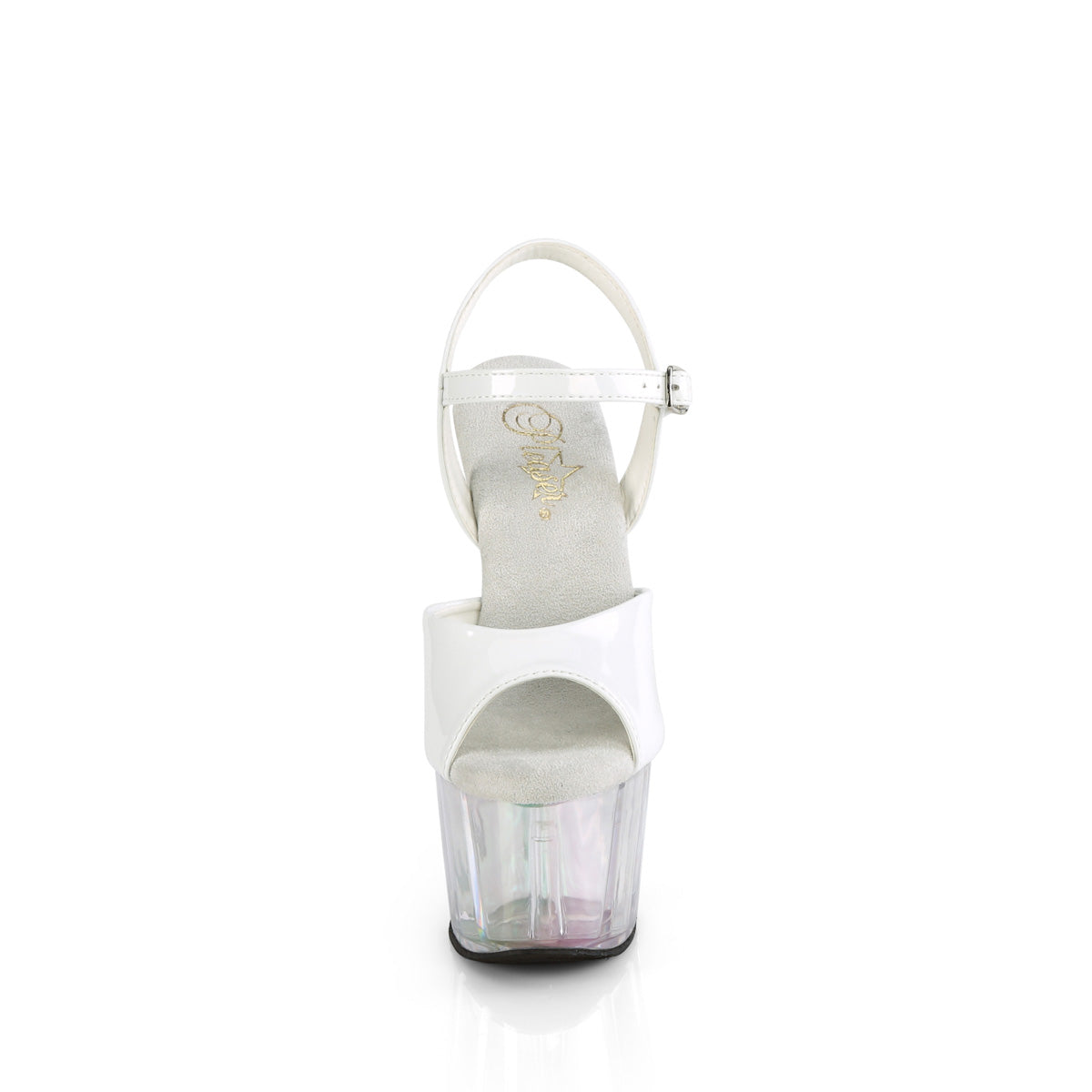 Pleaser ADORE-709ht wht Holo/Holo getönt