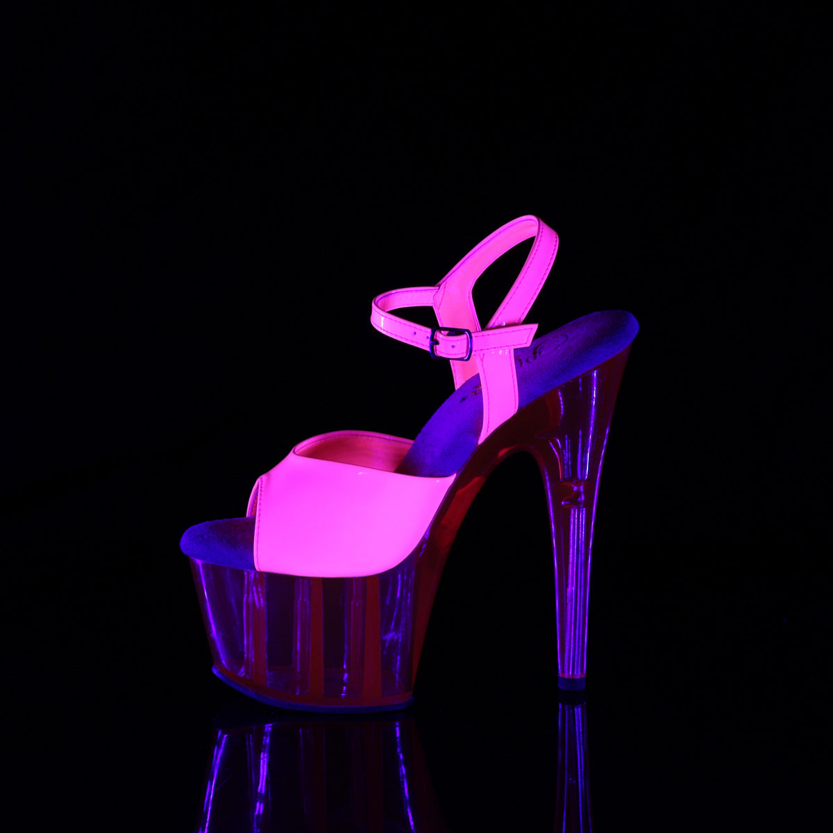 Pleaser ADORE-709uvt Neon H. Pink Pat/h. Pink getönt