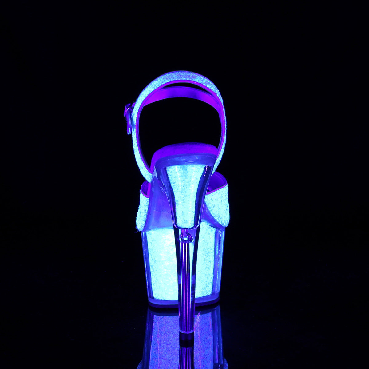 Pleaser Damen Sandalen ADORE-710uvg Neon Opal Glitter / Neon Opal Glitter