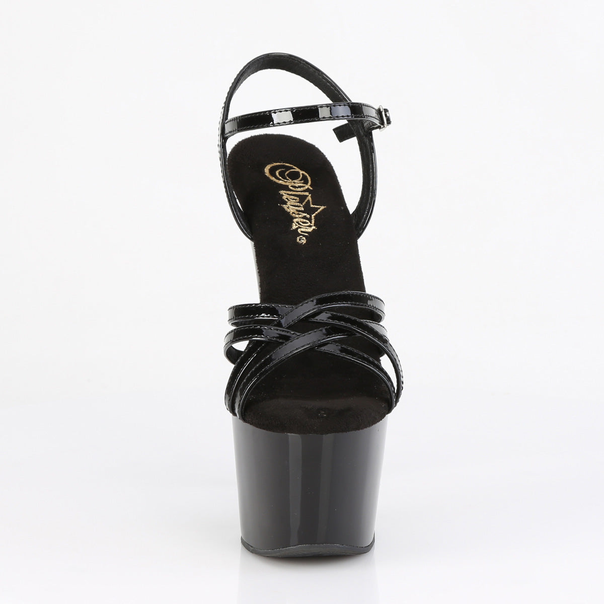 Pleaser Women's Platform Shoes ADORE-717 Blk Pat/Blk