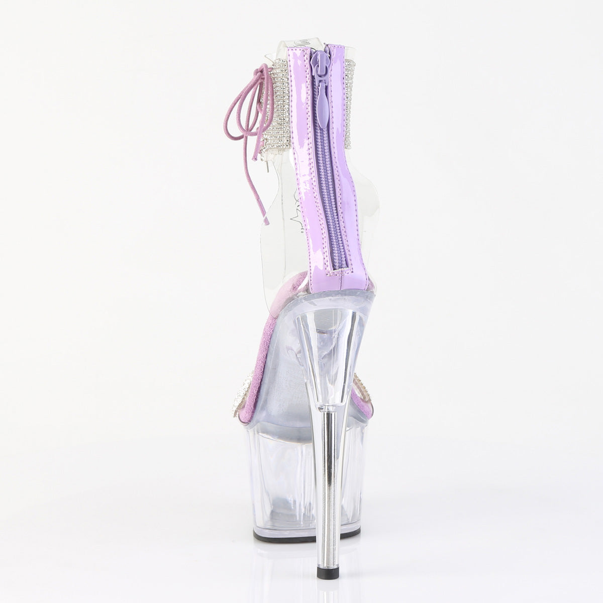 Pleaser Women's Platform Shoes ADORE-727RS Clr-Lavender/Clr