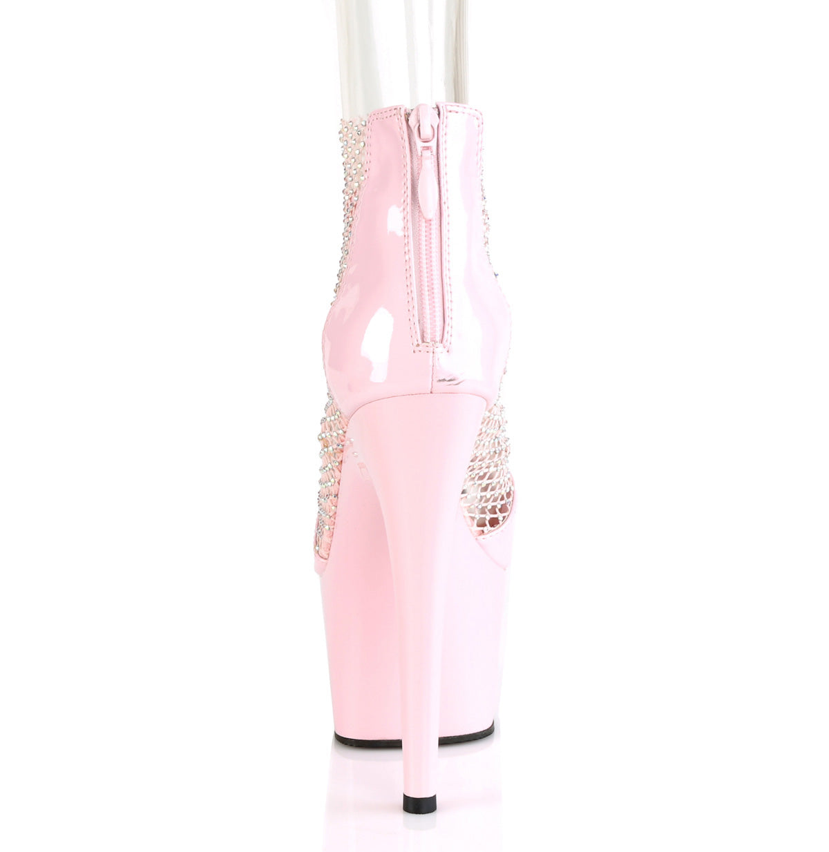 Pleaser Damen Sandalen ADORE-765RM B. Rosa Pat-RS Mesh / b. Rosa