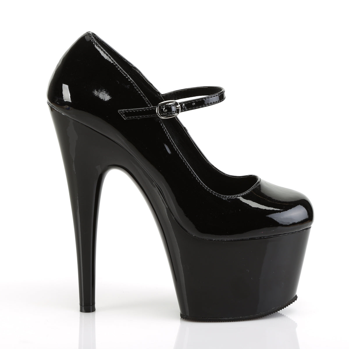 Pleaser Damen Sandalen ADORE-787 BLK Pat / BLK