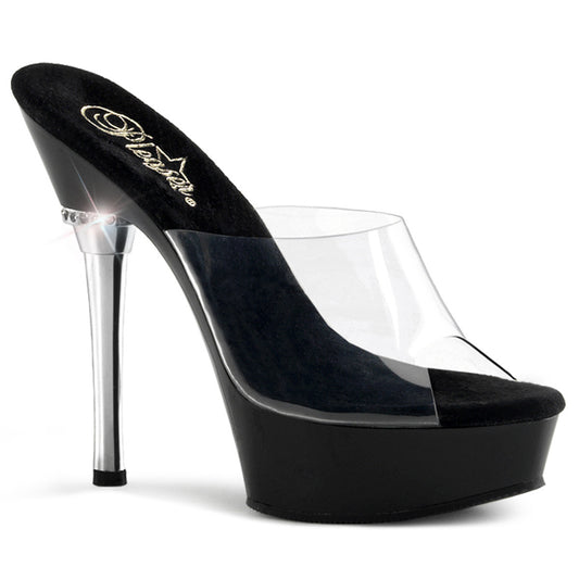 Pleaser Damen Sandalen ALLURE-601 CLR / BLK