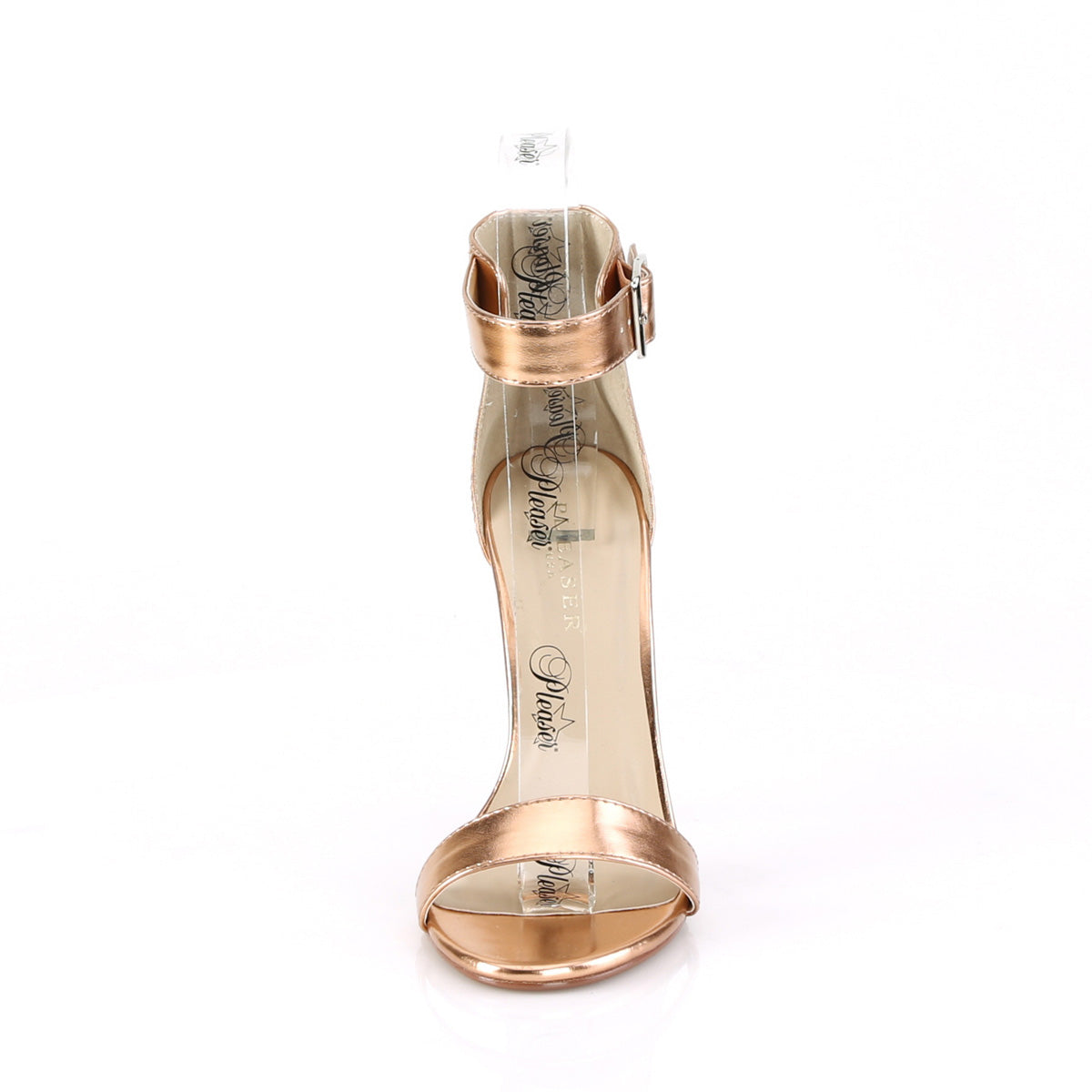 Pleaser Frauenpumpen AMUSE-10 Rose Gold Metallic PU