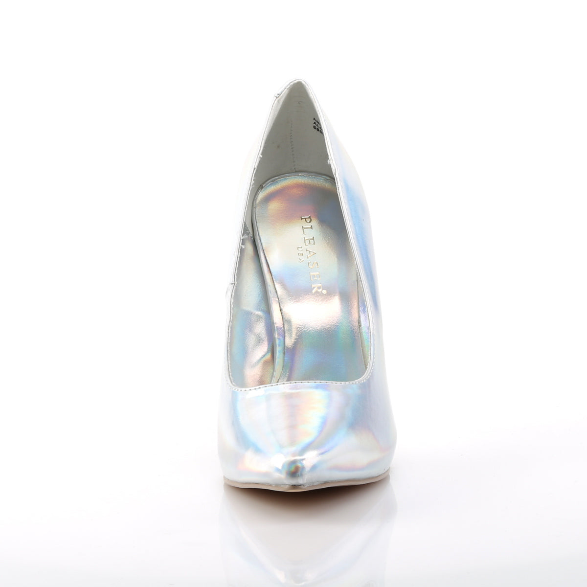 Pleaser Frauenpumpen AMUSE-20 SLV Hologramm PU