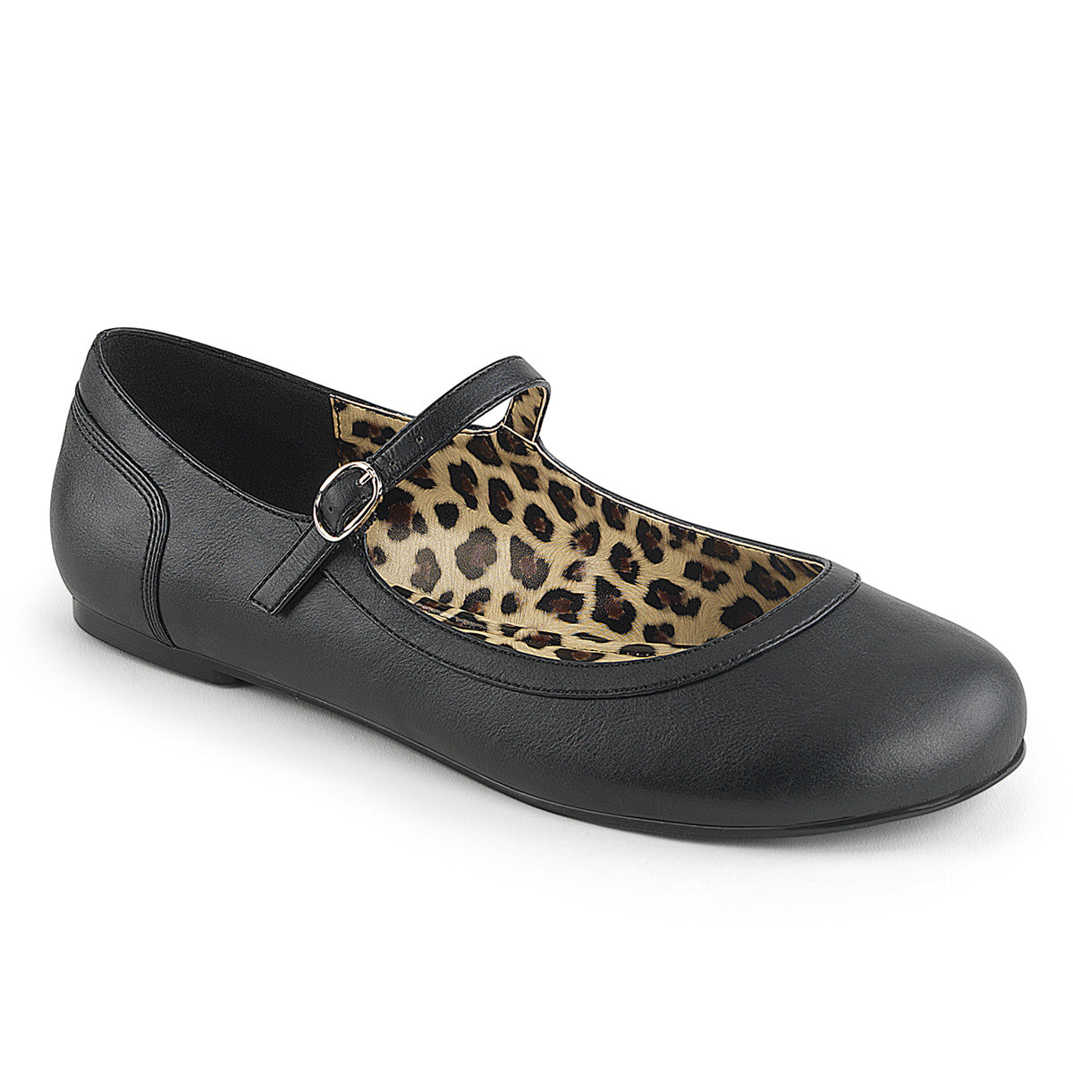Pleaser Pink Label Frauenpumpen ANNA-02 BLK Faux Leder
