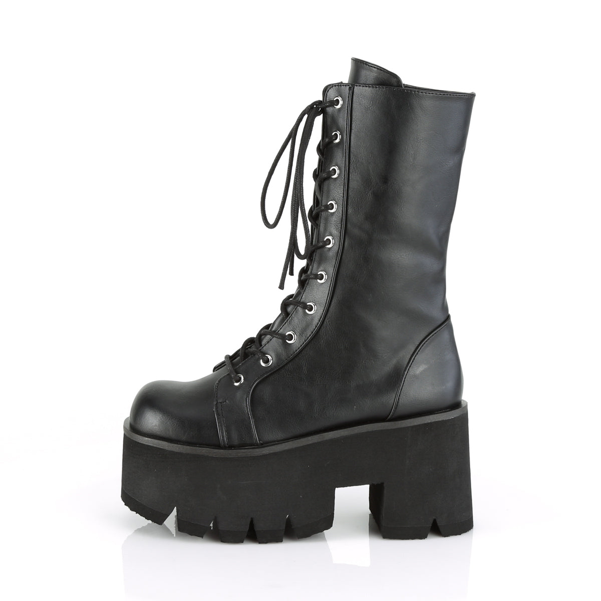 DemoniaCult Frauenstiefel ASHES-105 BLK Vegan Leder