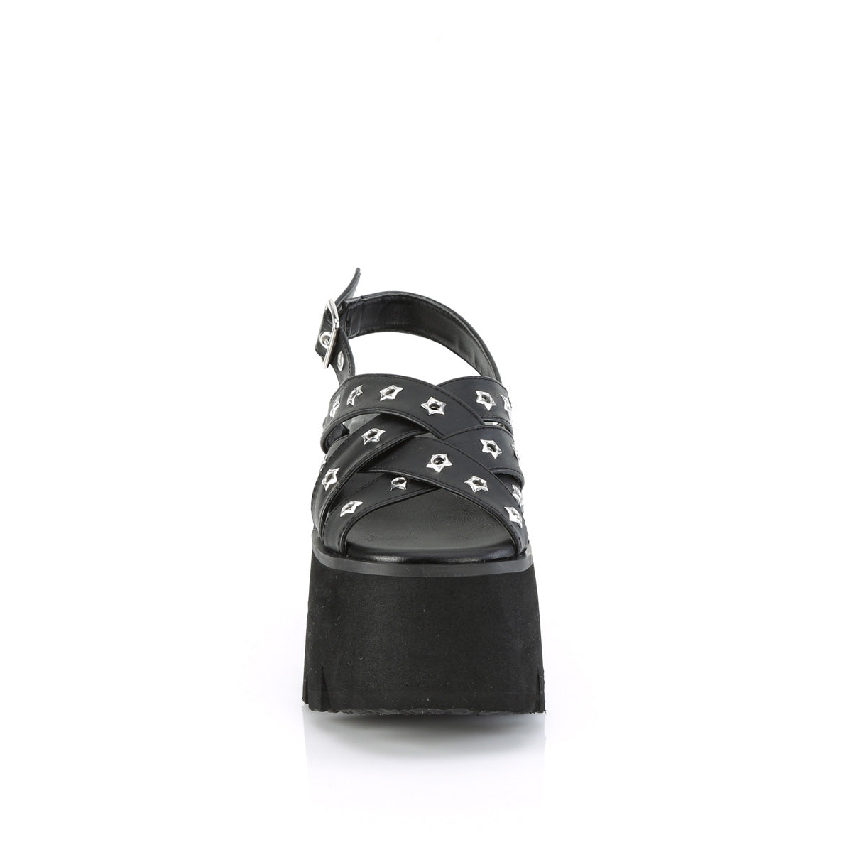 DemoniaCult Sandalen ASHES-12 BLK Vegan Leder