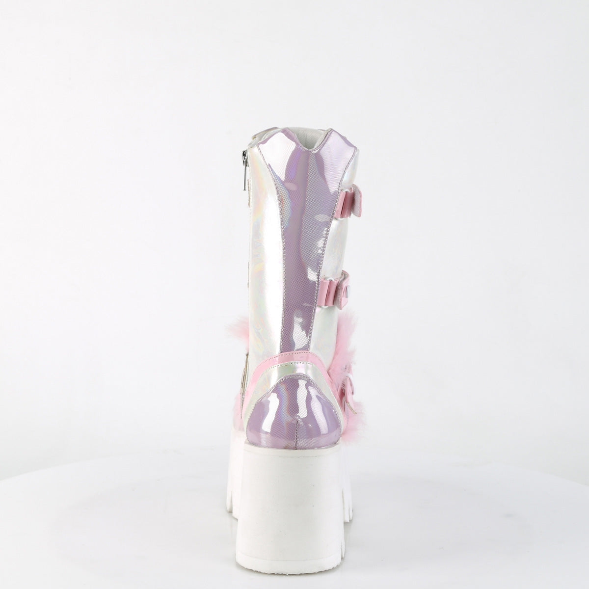 DemoniaCult Stiefel ASHES-120 B.Pink-Lavender Holographic Pat